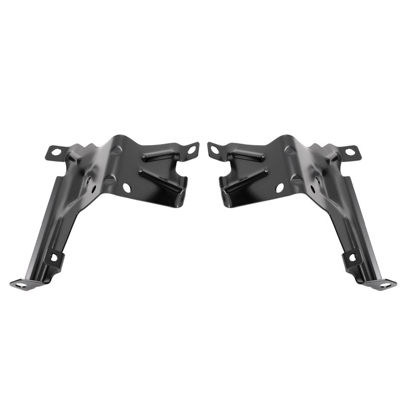 KUAFU Front Outer Bumper Bracket Compatible with 2007-2013 Chevy Chevrolet Silverado/GMC Sierra 1500 2500 3500 Replace for 15901539 GM1067182 15901538 GM1066182 Bumper Support Driver&Passenger Side - Image 1